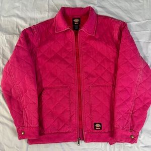 Supreme Dickies Quilted Denim Work Jacket Pink size M